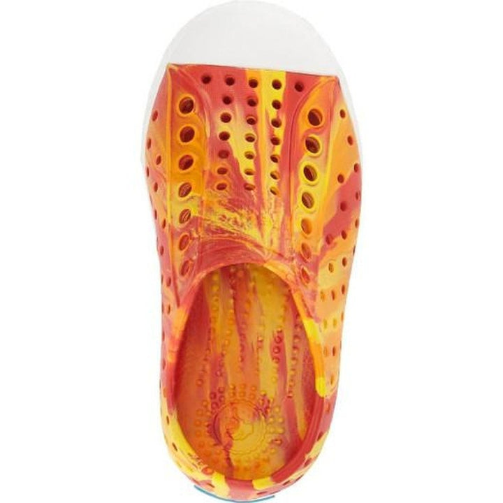 Jefferson Marbled Begonia Orange & Shell White