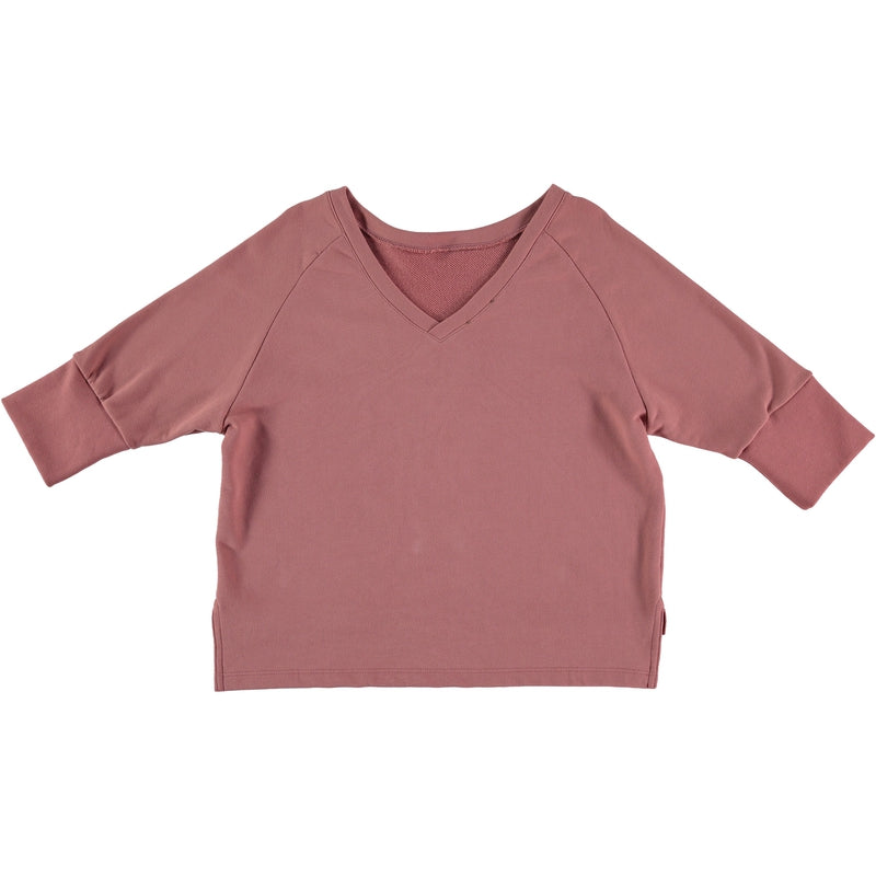 Rose Cap Sleeve Sweatshirt