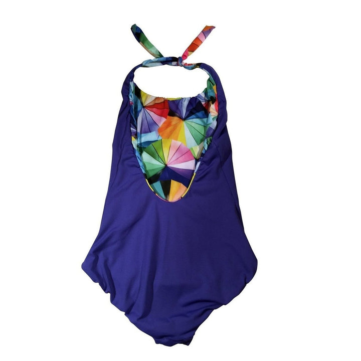 Reversible Geometric Umbrella Swimsuit