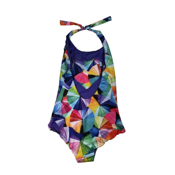 Reversible Geometric Umbrella Swimsuit
