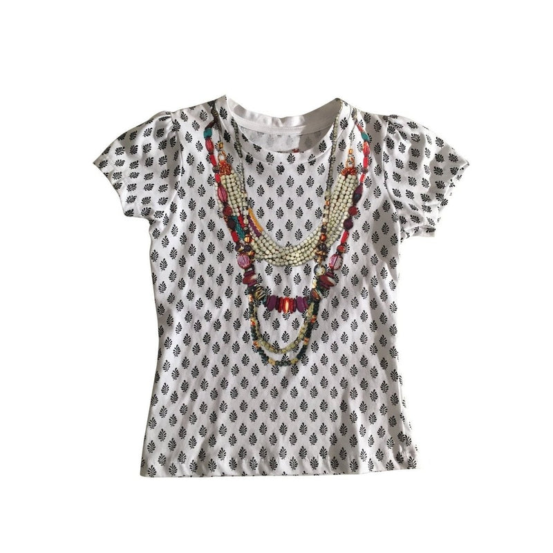 White & Black Marvela Tshirt