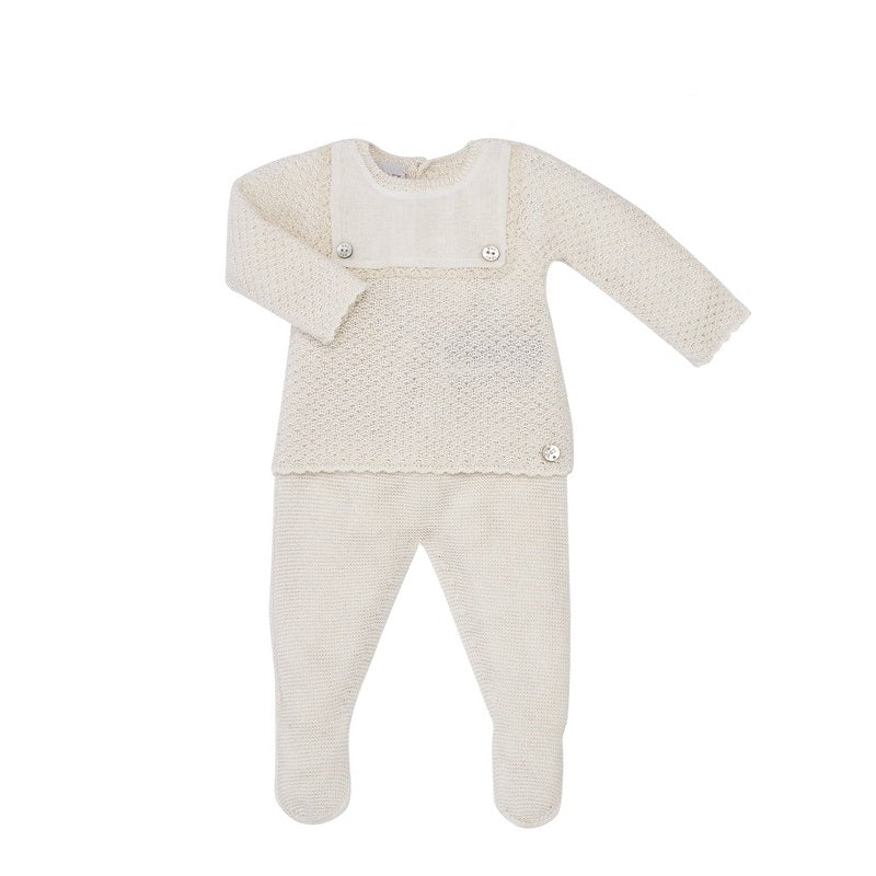 Atardecer 2pc Cream Knitted Set