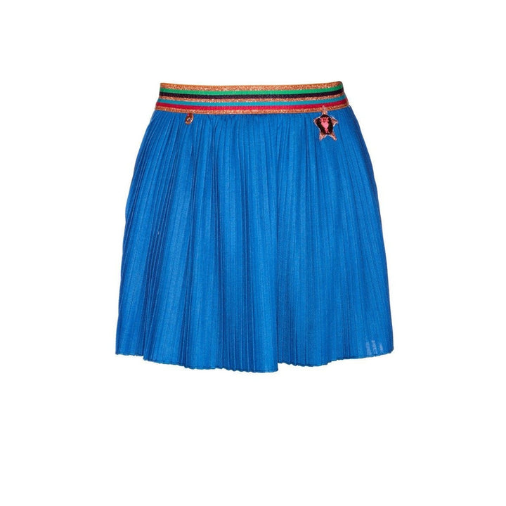 Blue Pleated Skirt