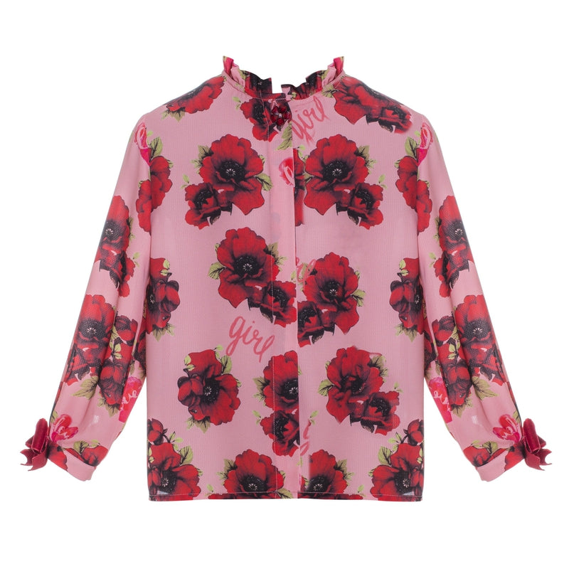 Red Flowers Shirt