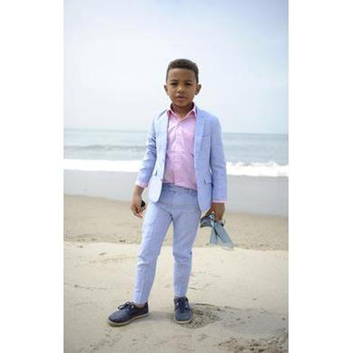 2 PC Mod Sky Slub Suit