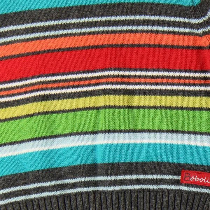 Knitted Striped Crewneck