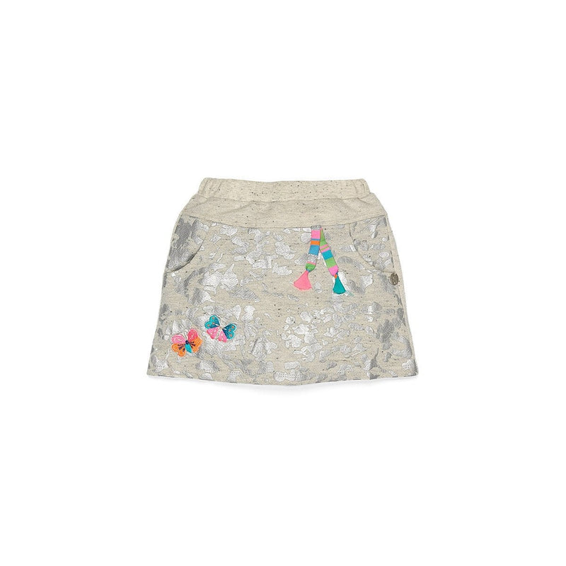 Metallic Grey and Silver Skirt