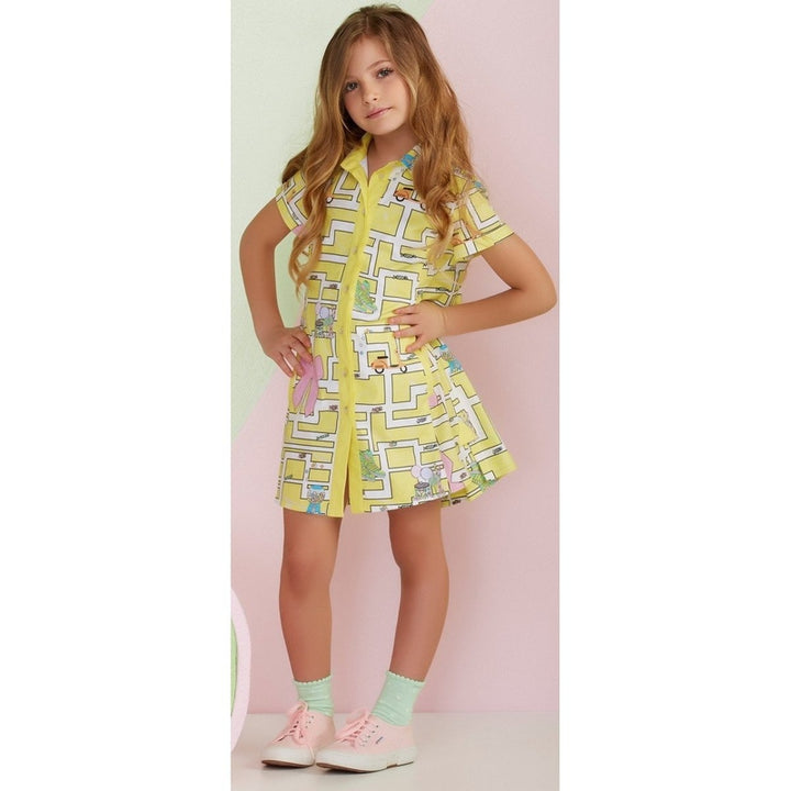 Yellow Maze Dress