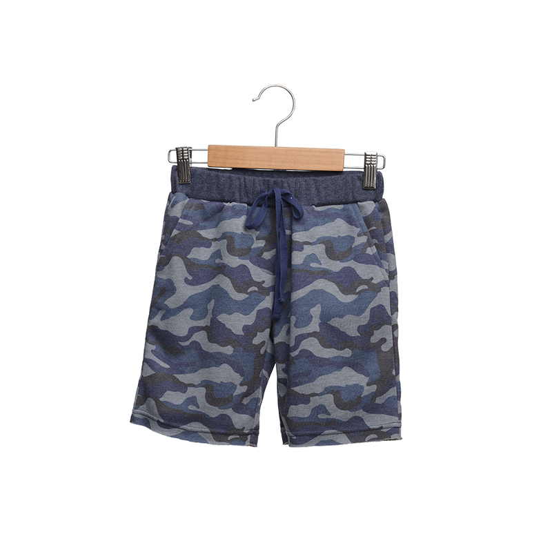 Blue Camo Sweatshorts