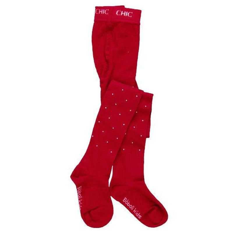 Red Sparkle Diamond Tights