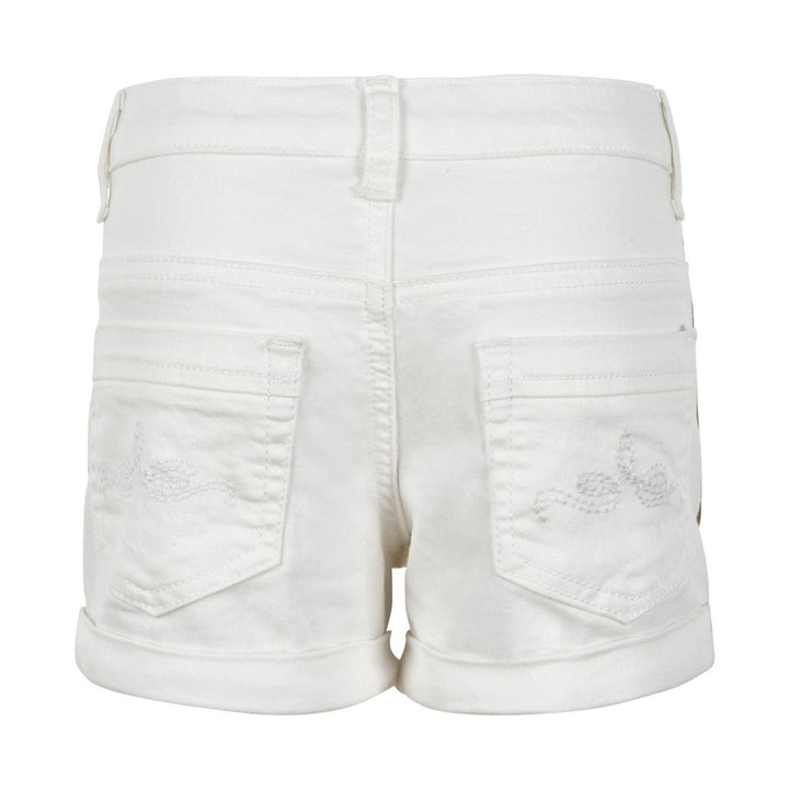White Denim Shorts
