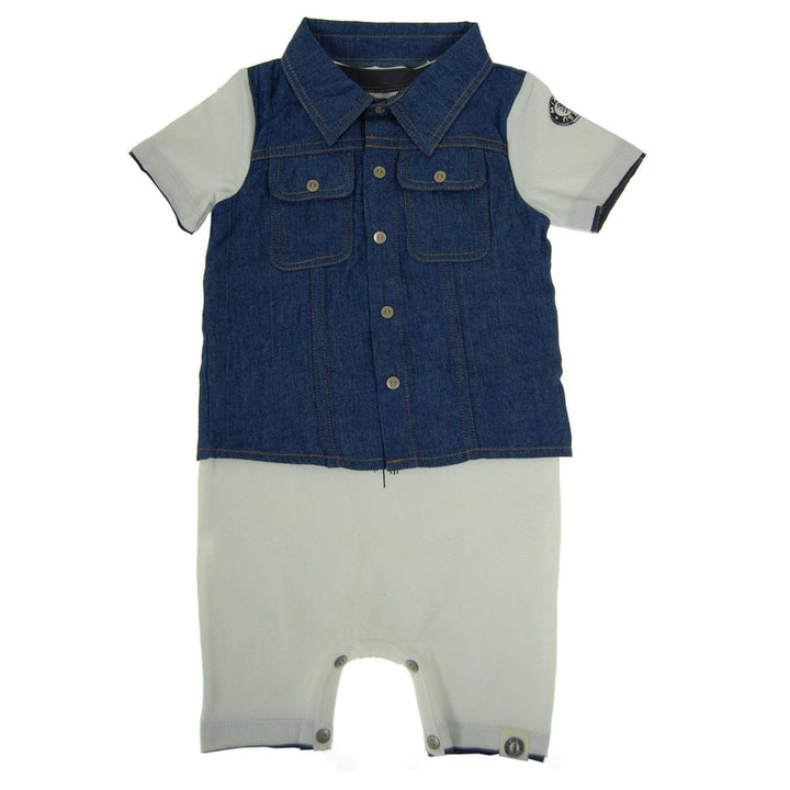 Real Denim Vest Romper