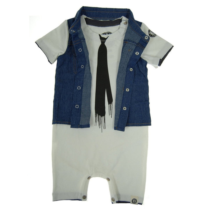 Real Denim Vest Romper