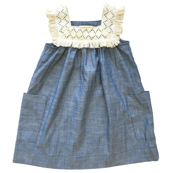 Chambray Baja Fringe Sundress