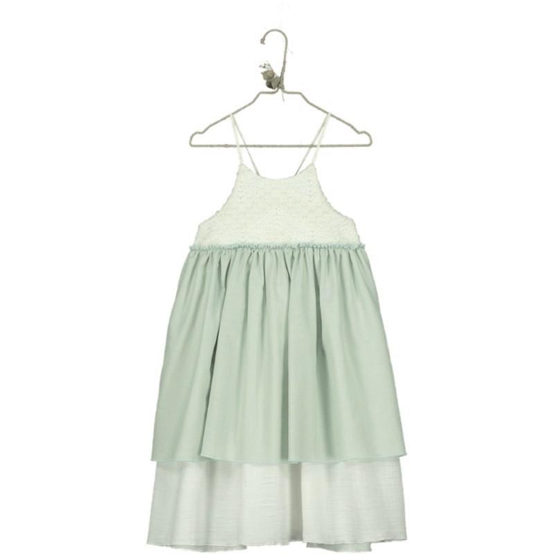 Weave Cotton Dress Aquamarine