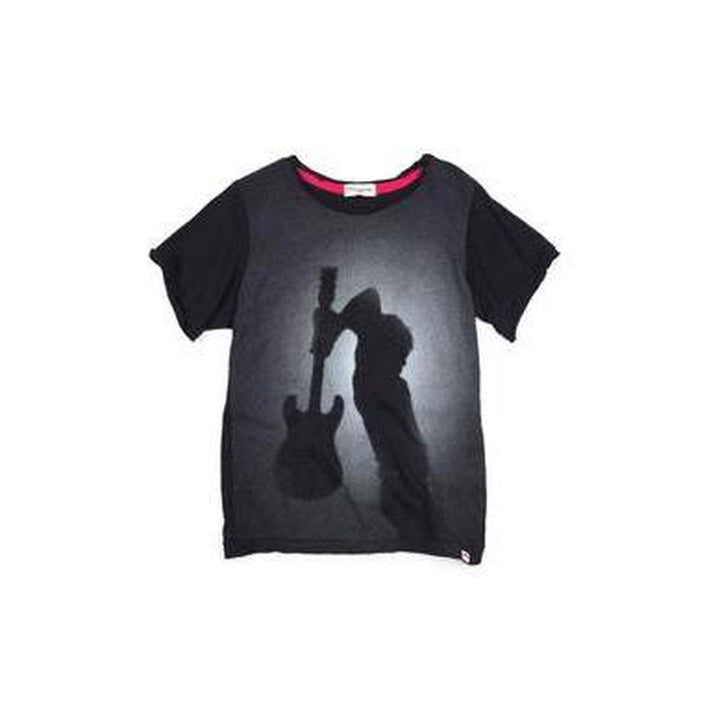 Guitar Graphic Short Sleeve Black Tee