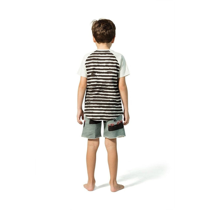 Multicolor Raglan Line Up Tee