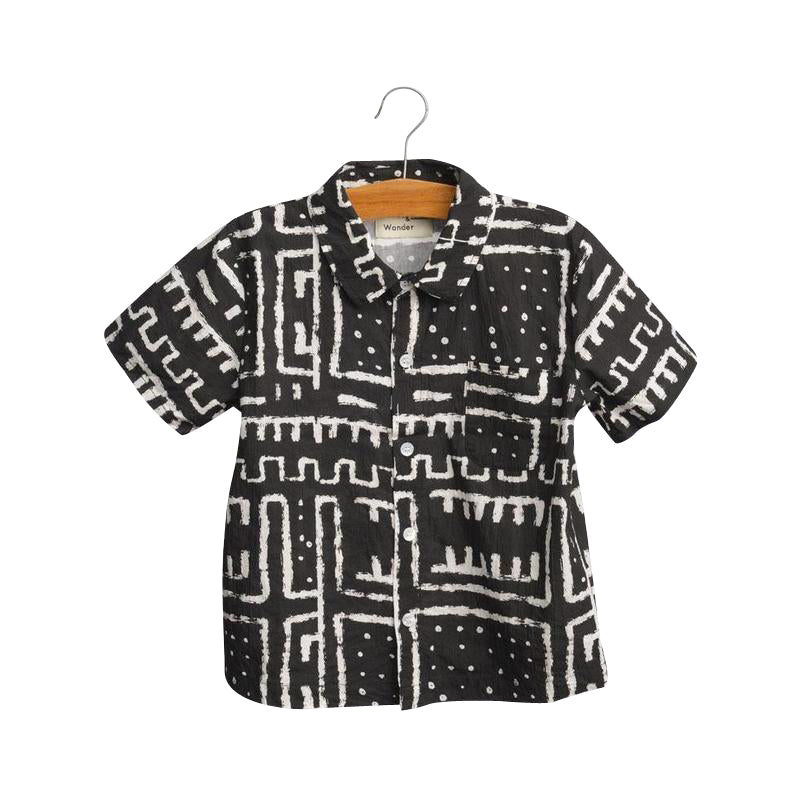Black Tribal Boys Summer Shirt