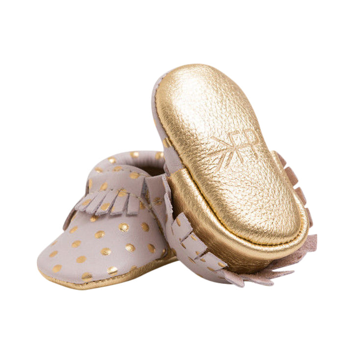 Blush and Gold Heirloom Moccasin