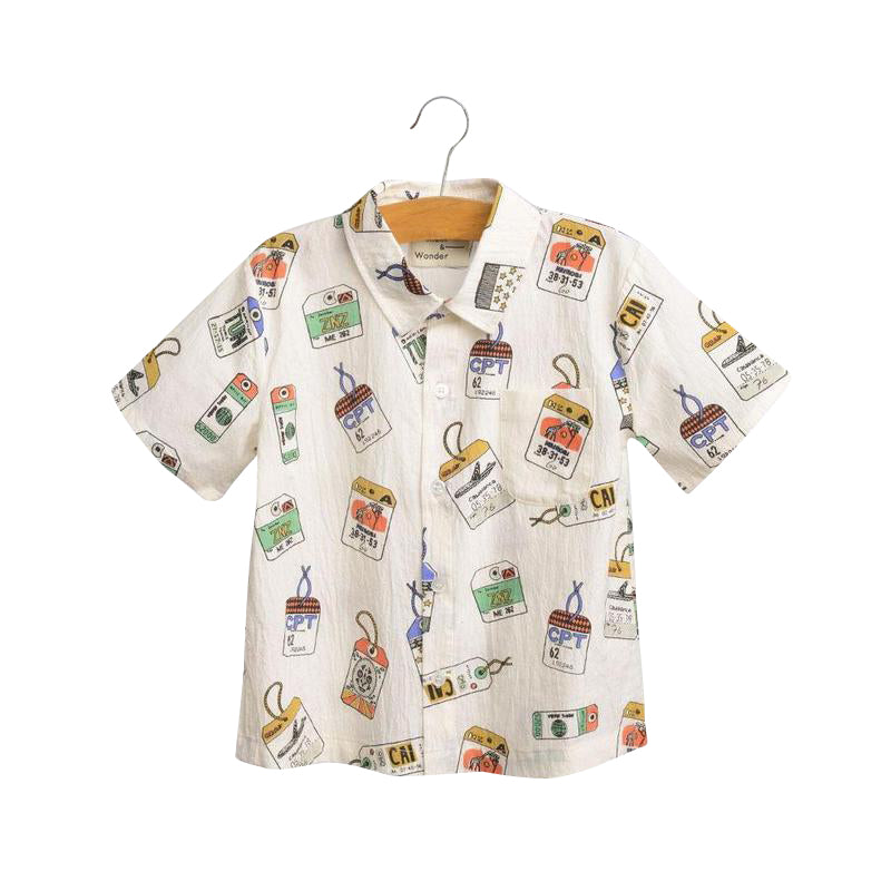 Boys Luggage Tag Summer Shirt