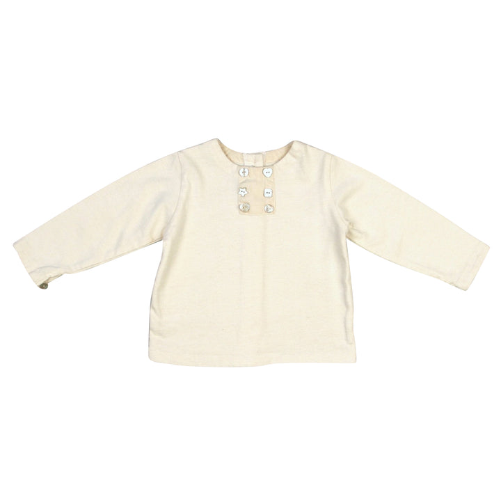 Button Top With Striped Pant