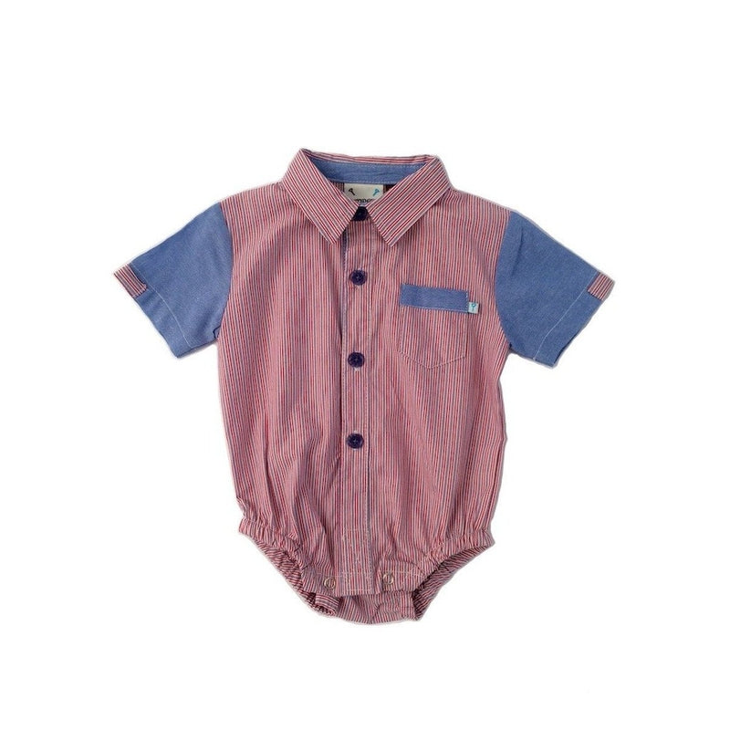 Chambray Striped Onesie