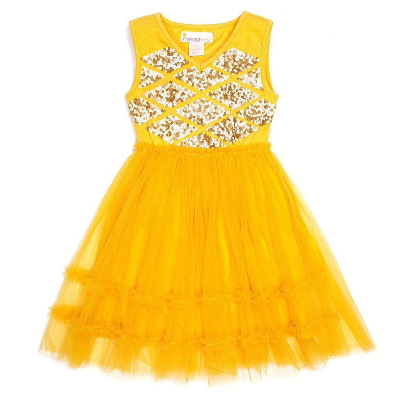 Rita Gold Dress