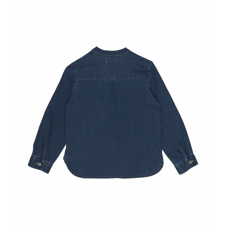 Original Denim Mandarin Collared Buttoned shirt