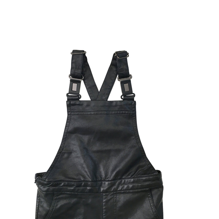 Faux Leather Overall