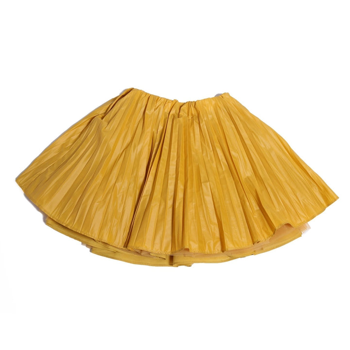 Crushed Pleated Twirl Skirt