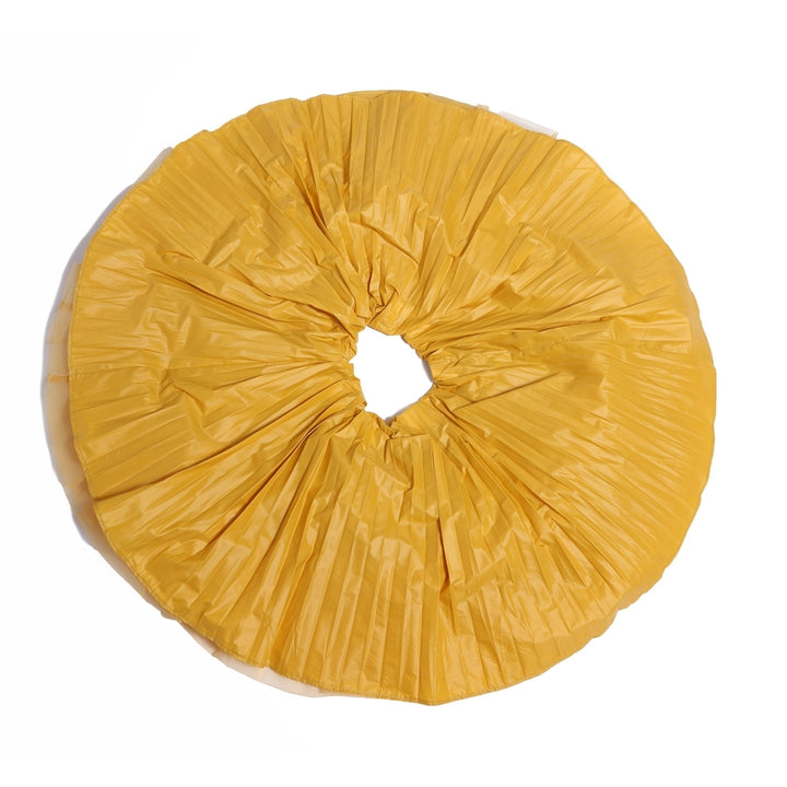 Crushed Pleated Twirl Skirt