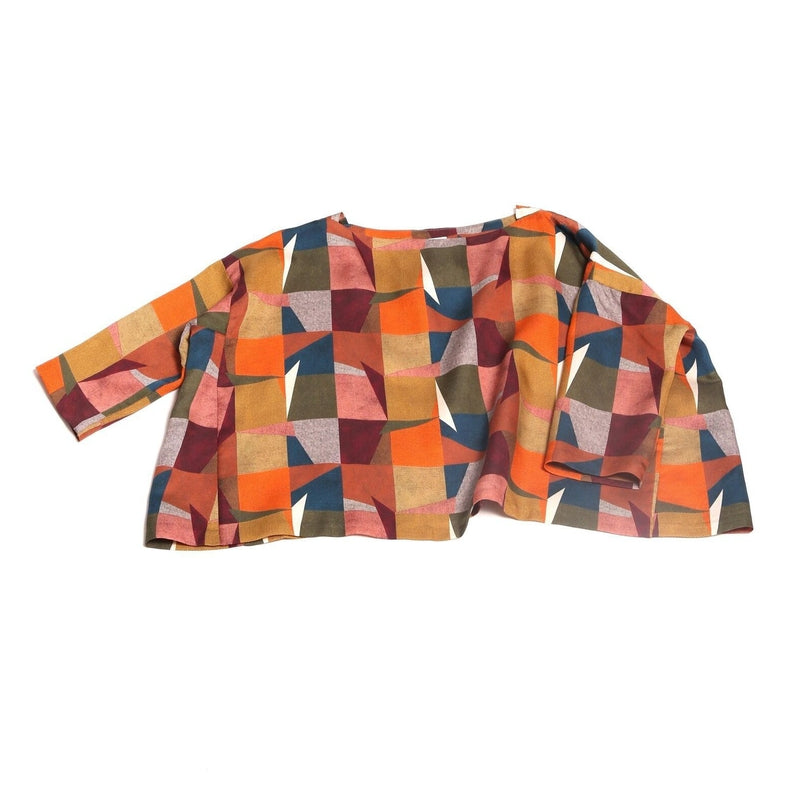 Box Fit Tunic in Autumn Mix