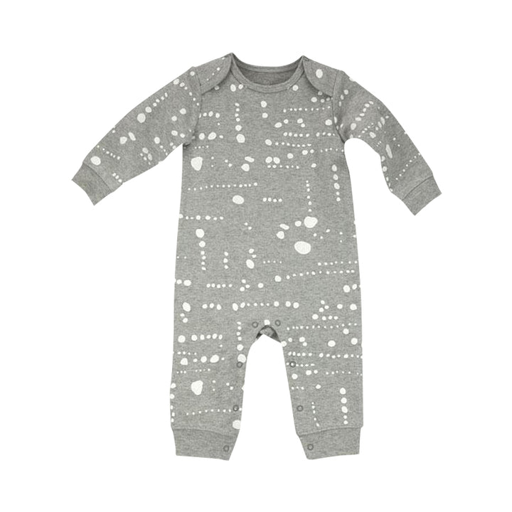 Grey Dot Print Romper