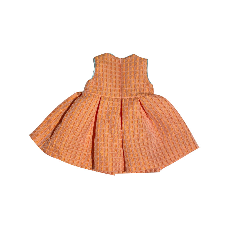 Orange Waffle Dress