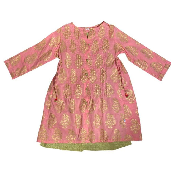 Pink, Lime & Gold Dress