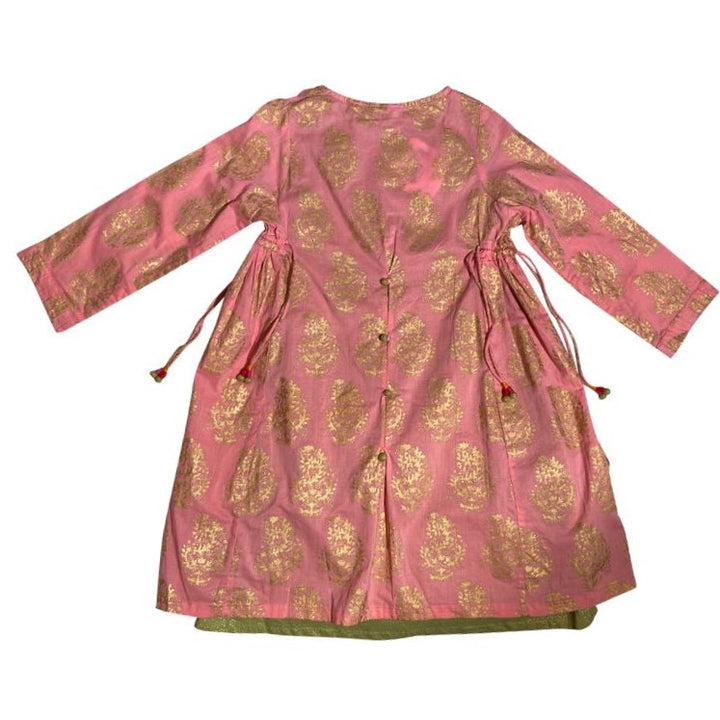 Pink, Lime & Gold Dress