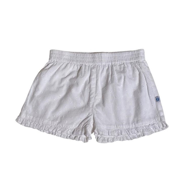 Frill Shorts Swiss White