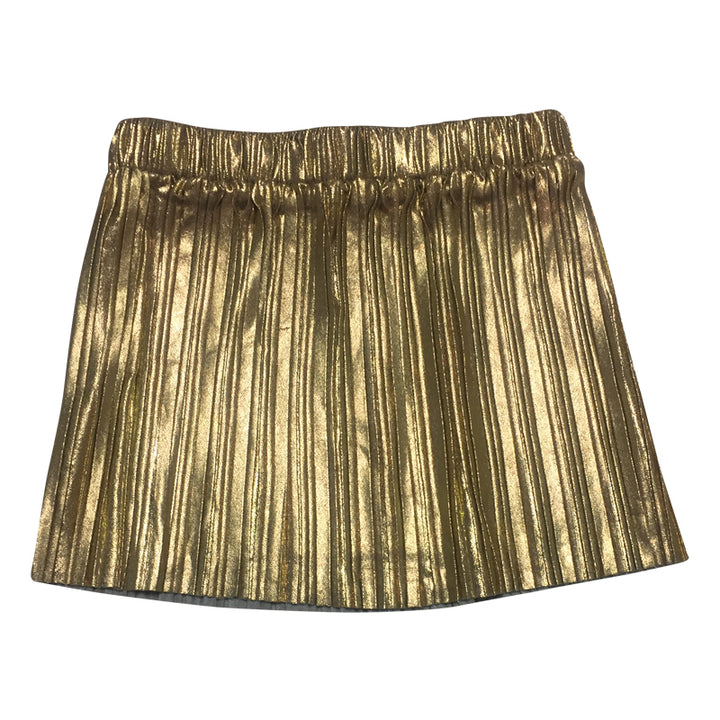 Gold Pleated Skirt