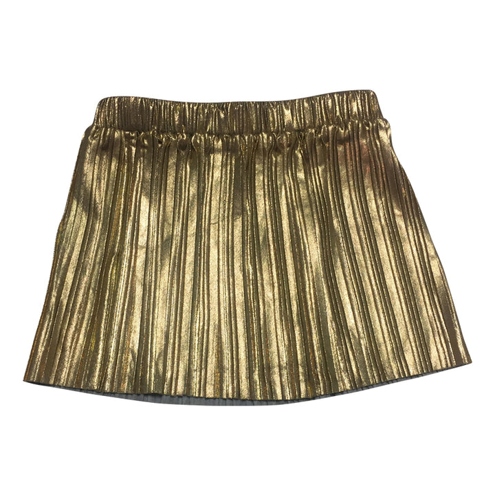 Gold Pleated Skirt
