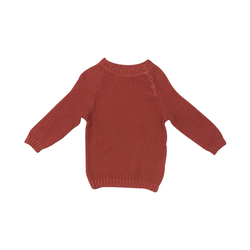 Brick Cobble Stitch Pullover Sweater