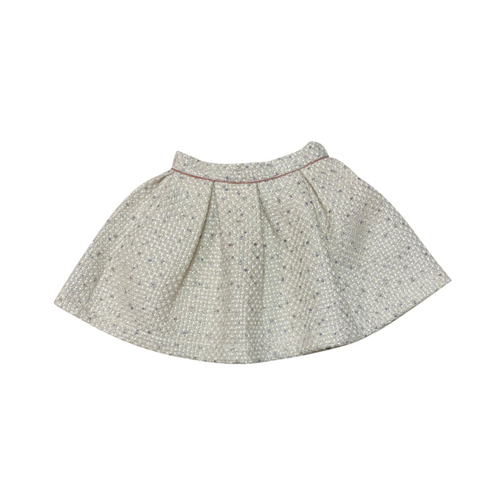Jacquard Off White Skirt