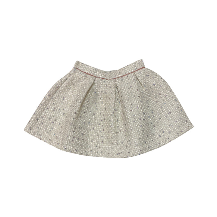 Jacquard Off White Skirt