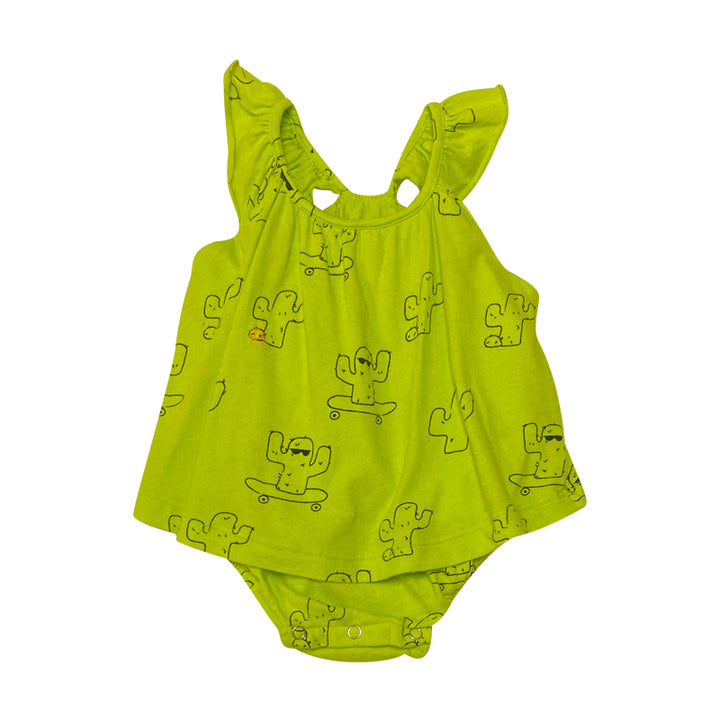 Electric Lime Cactus Onesie
