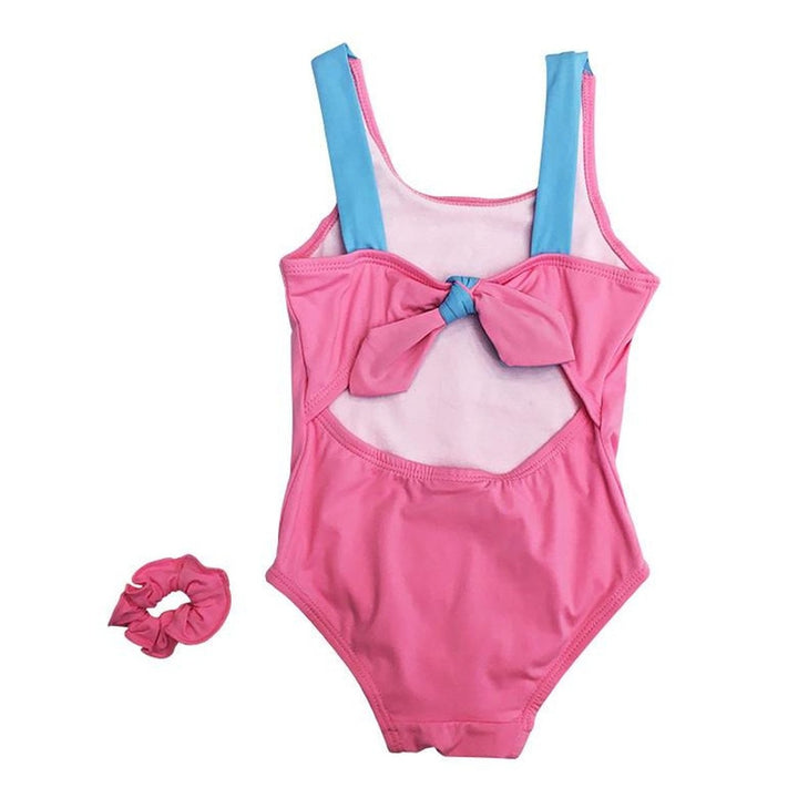 Pink and Blue Crown Swimsuit