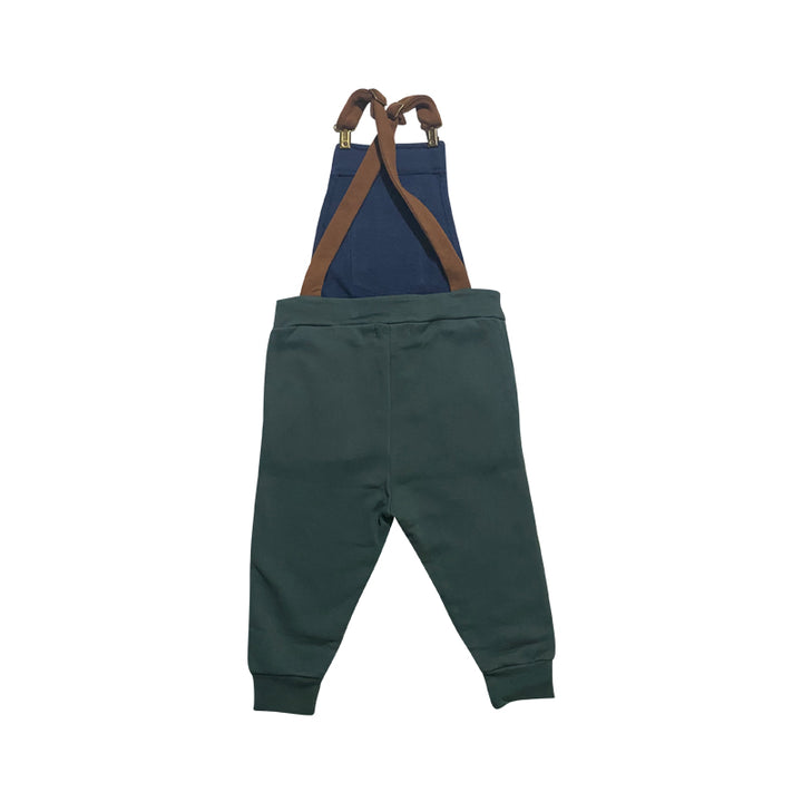 Navy & Green Plush Jumpsuit