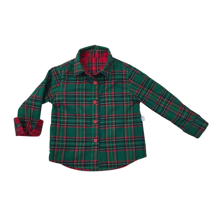 Reversible Plaid Flannel Shirt