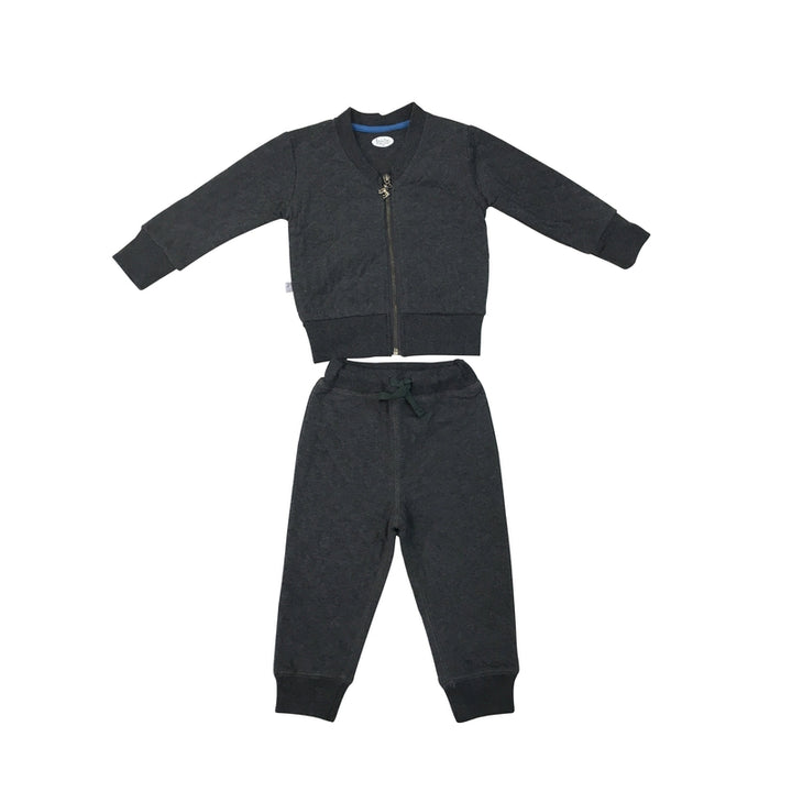 Grey Quilted Sweatsuit