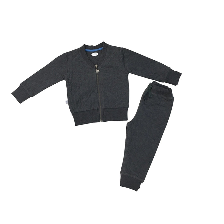 Grey Quilted Sweatsuit