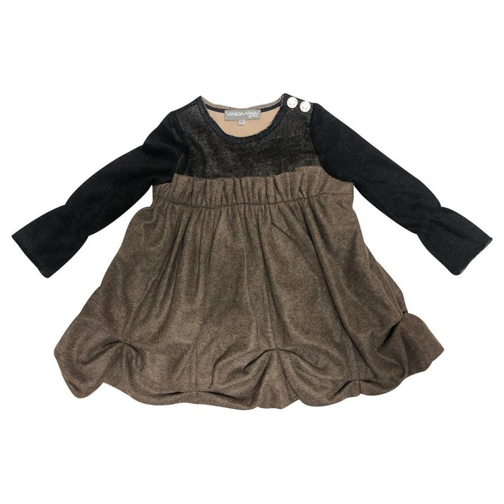 Black And Brown Despina Dress