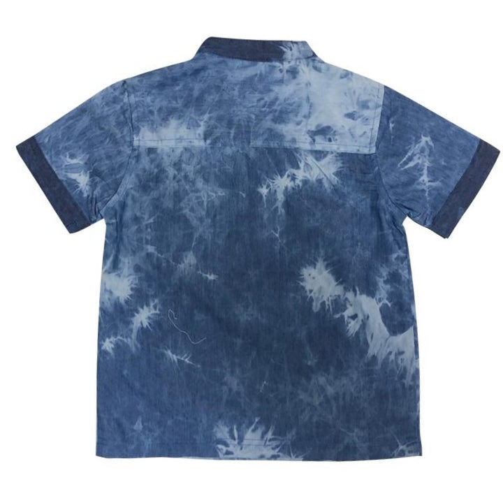 Denim Saltwater Mandarin Collar Shirt